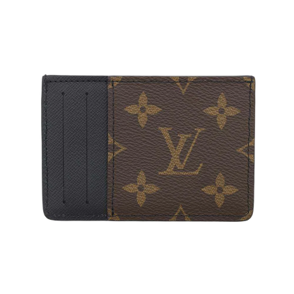 LOUIS VUITTON Card Case Neo Porto Carte Monogram Macassar Canvas Noir