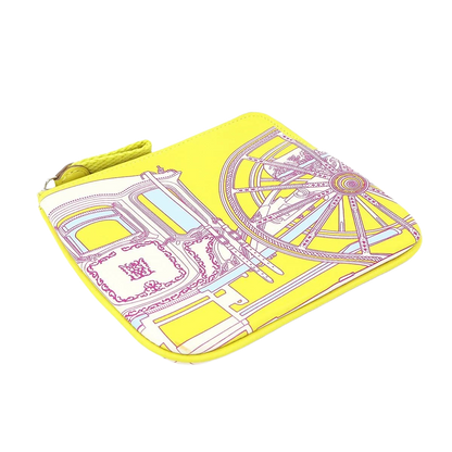 HERMES Carres Pocket Mini Pouch Swift Lime