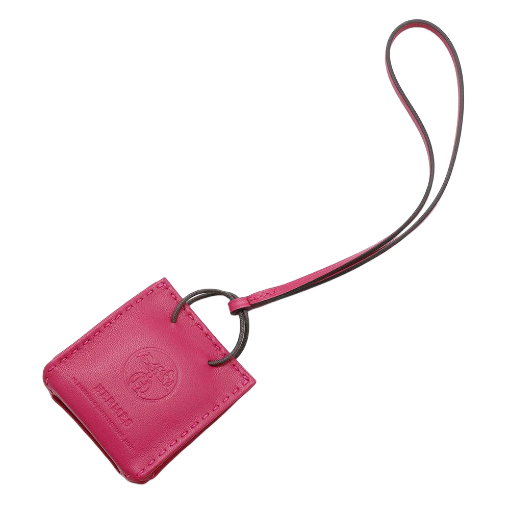 HERMES Sack Orange Lambskin Rose Mexico