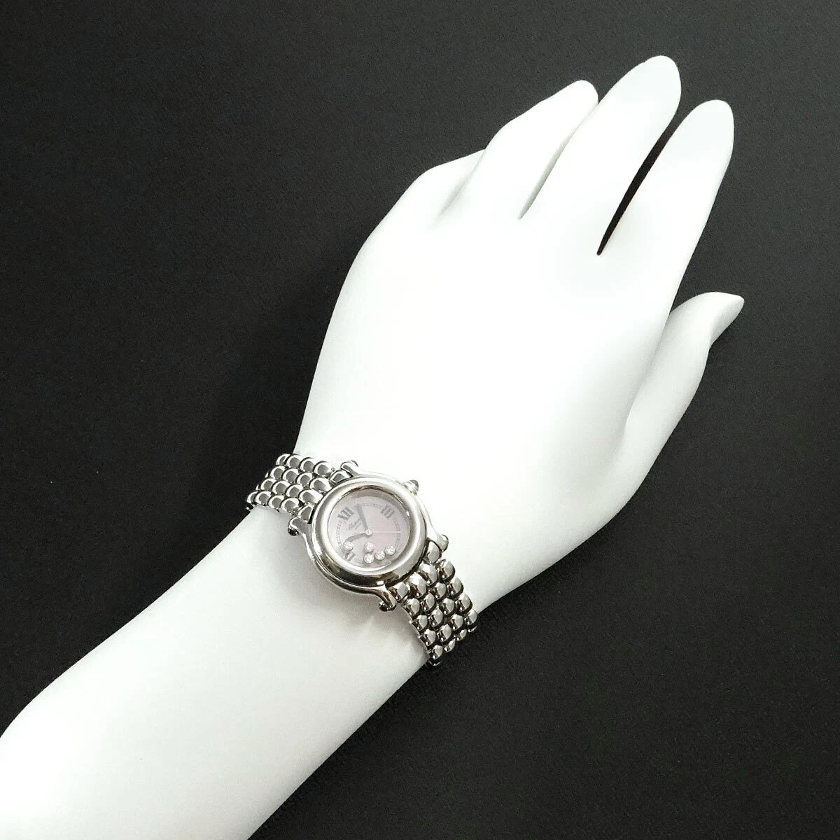 Chopard Happy Sport 278250-23 5P Diamond Pink Shell Dial Watch Women