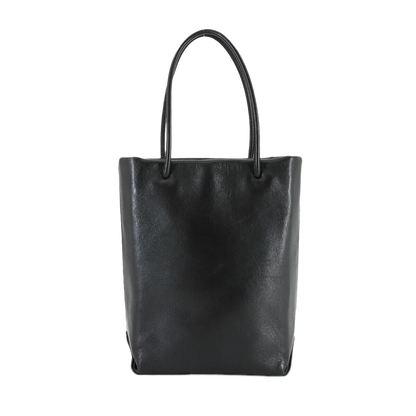 CHANEL Essential Tote Bag Leather Black White Purse