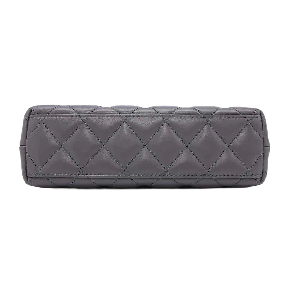 CHANEL Mini Shopping Bag Size Mini Calf Leather Gray