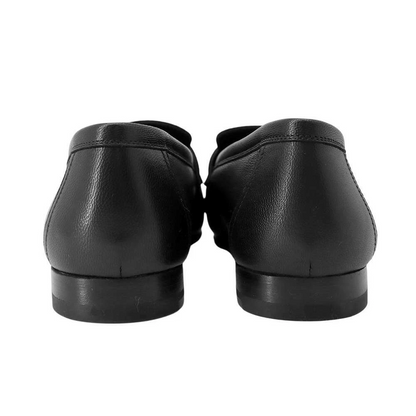 HERMES Mocassins Royale Size 37 Leather Black