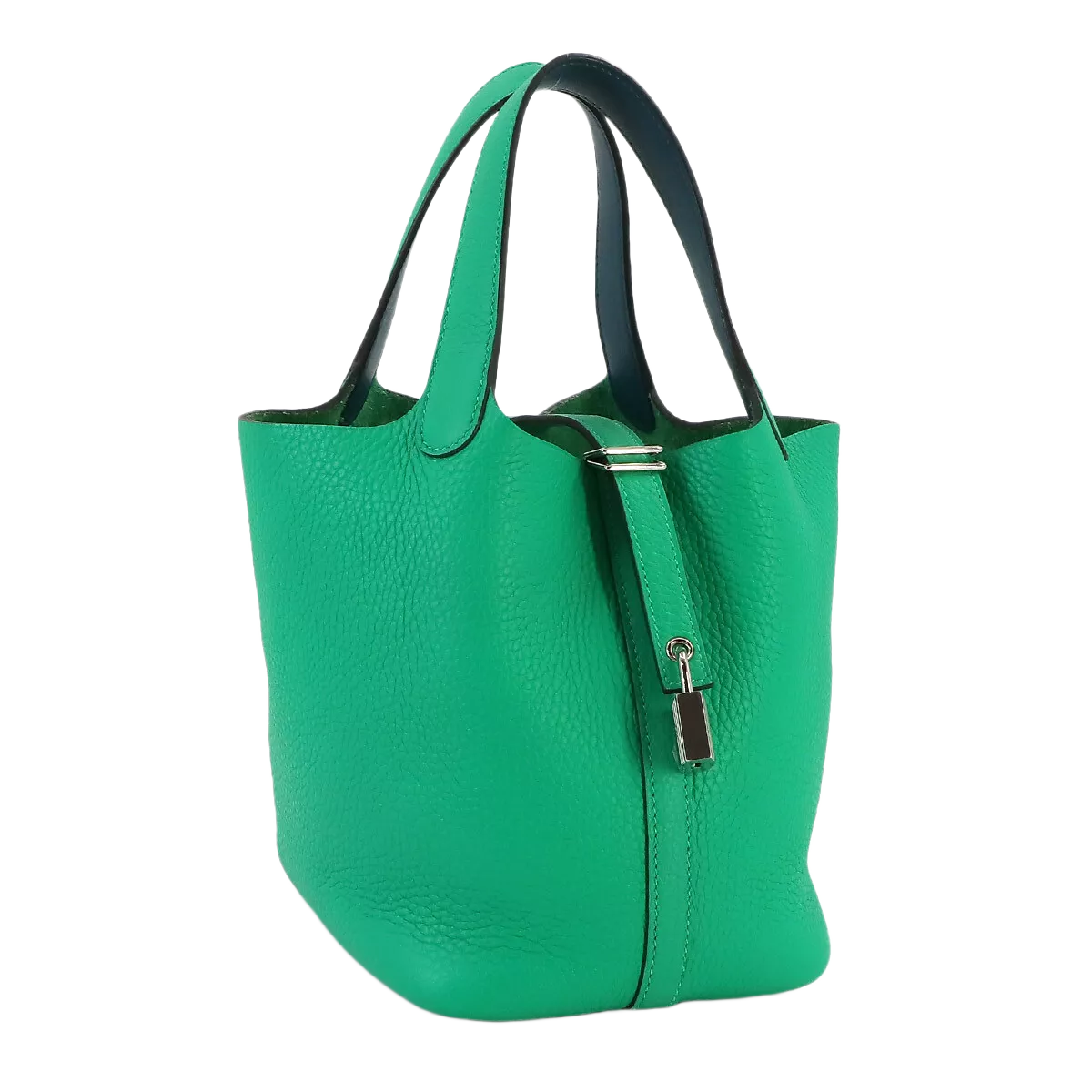 HERMES Picotin Lock Eclat PM Hand Bag Taurillon Clemence Menthe