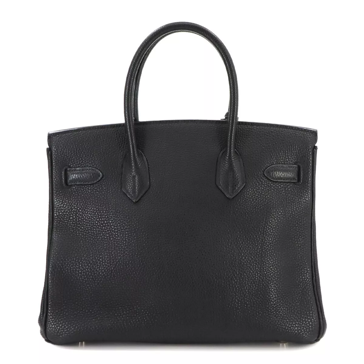 HERMES Birkin 30 Hand Bag Togo Leather Black Purse