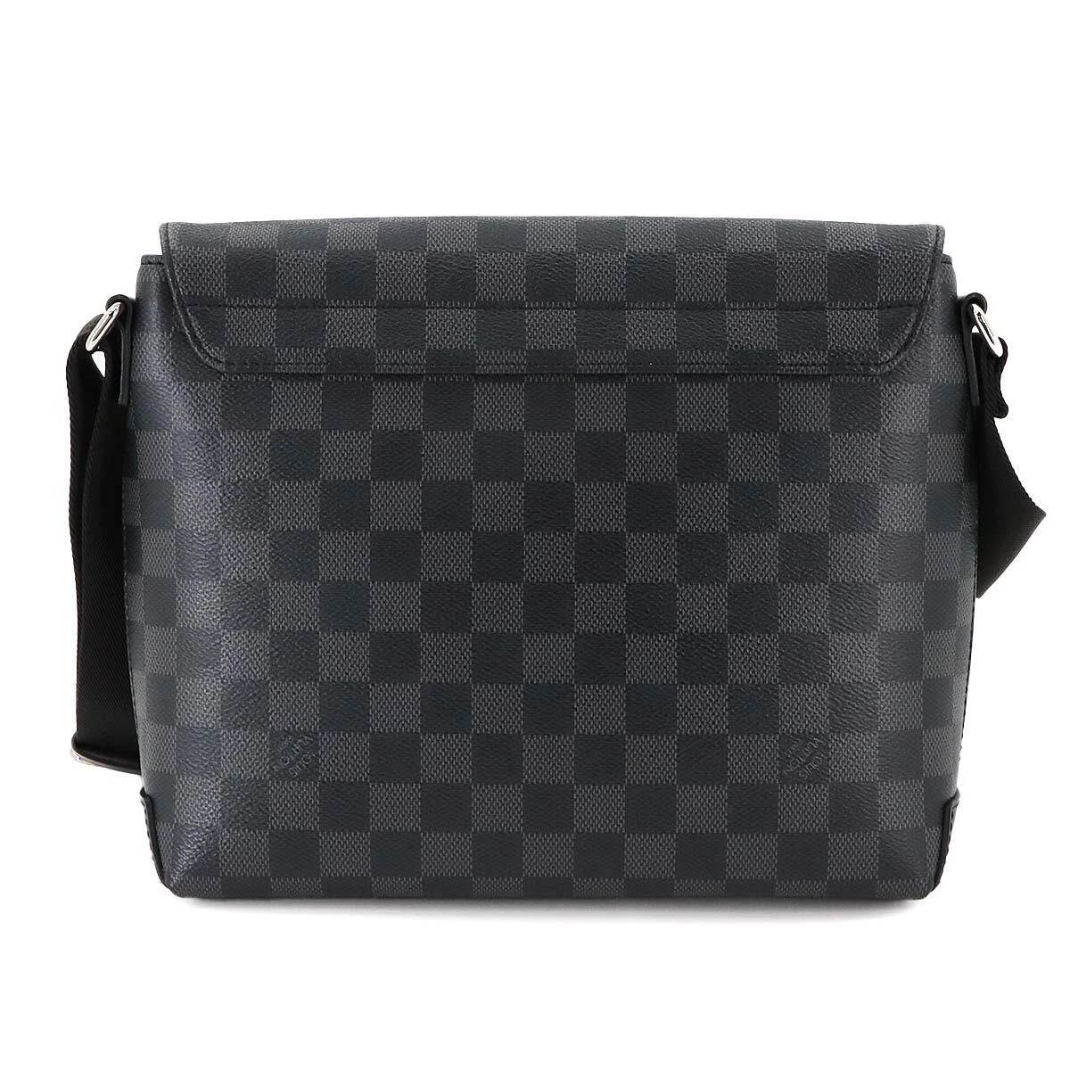 LOUIS VUITTON Damier Graphite District PM NV2 Shoulder Bag Black N40349