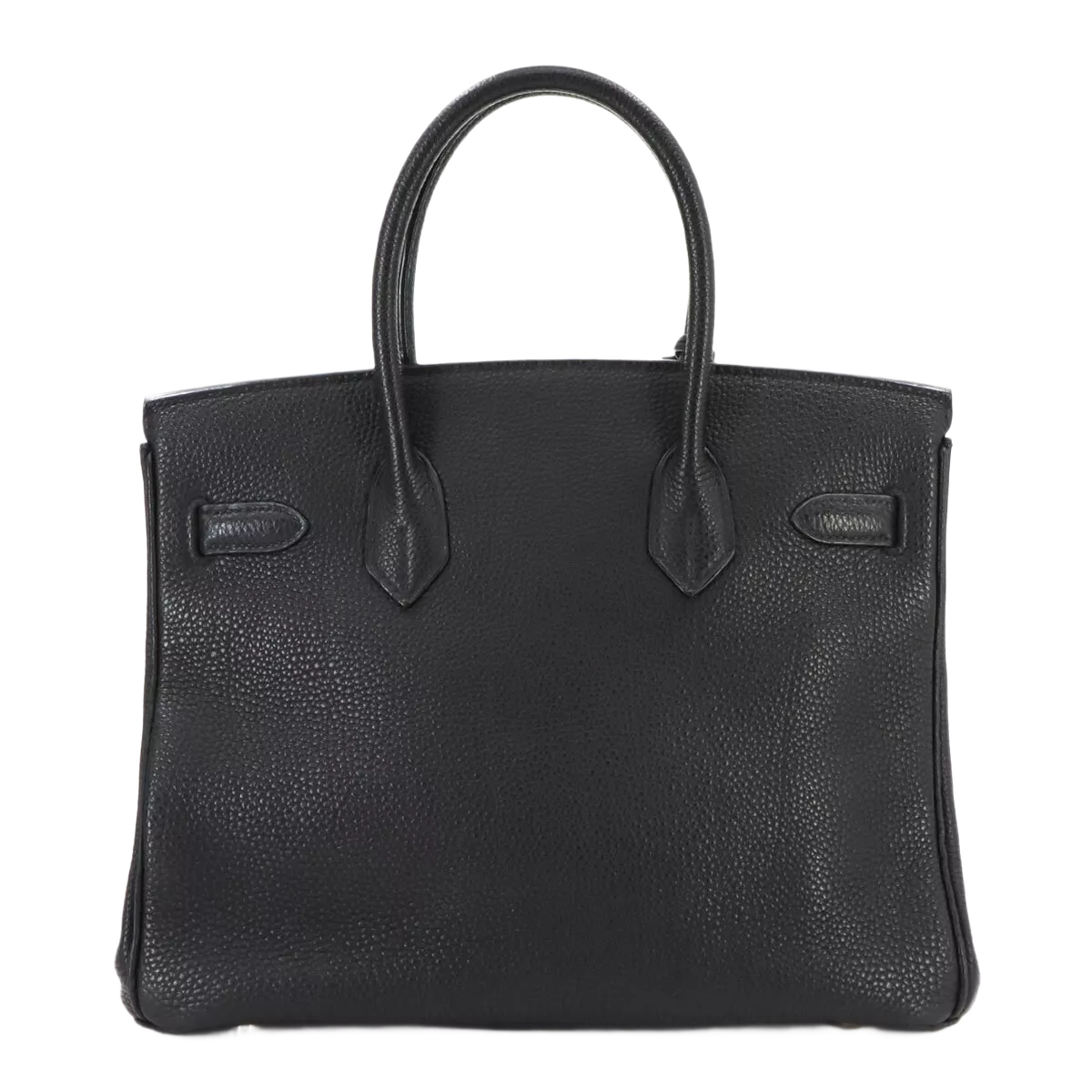 HERMES Birkin 30 Hand Bag Togo Leather Black Purse