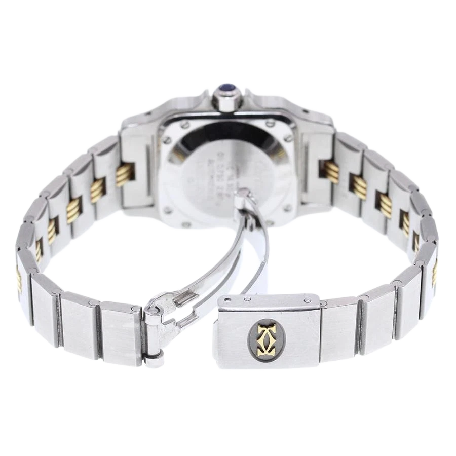 CARTIER Santos Galbee SM Godron Bracelet Automatic Ladies