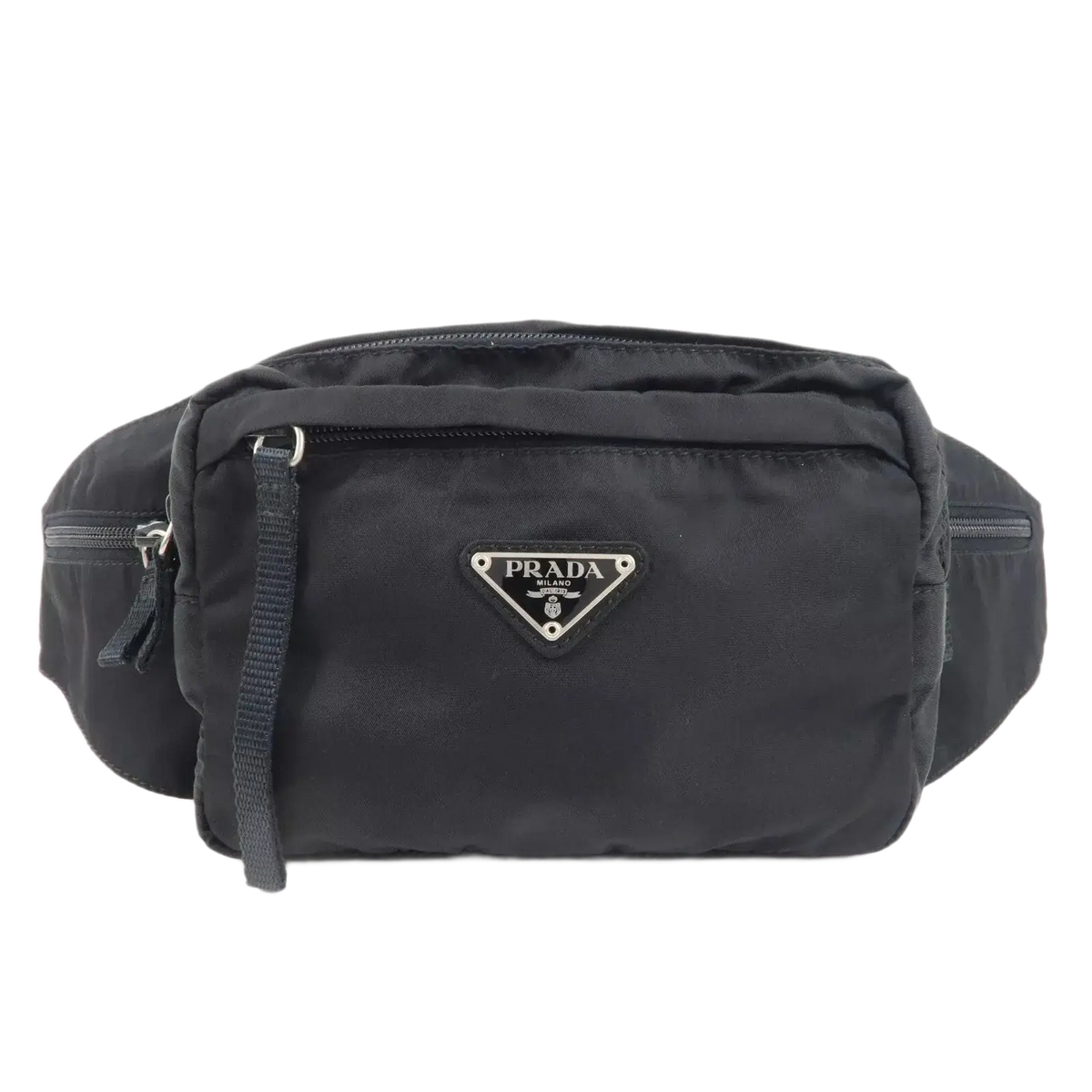 PRADA Nylon Leather Waist Bag