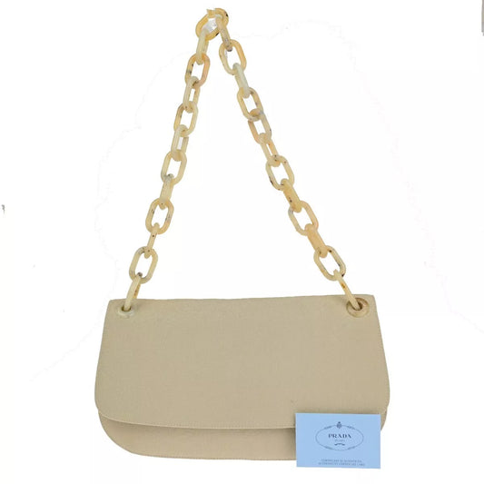 PRADA Milano Logo Chain Shoulder Bag