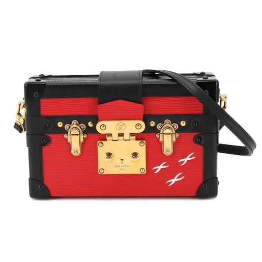 LOUIS VUITTON Epi Petite Malle Shoulder Bag Leather Copuelicot Noir