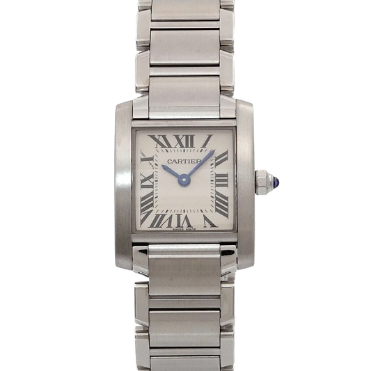 Cartier Tank Francaise SM Quartz Cream Dial Ladies Watch