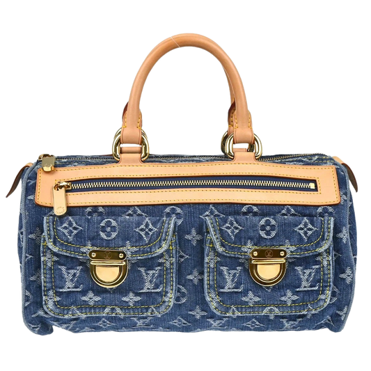 Louis Vuitton Blue Monogram Denim Neo Speedy Handbag