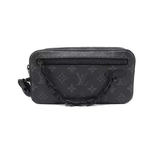 LOUIS VUITTON Monogram Eclipse Pochette Volga Clutch Bag