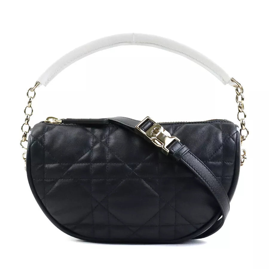 Christian Dior Vibe Hobo Handbag Shoulder Bag In Black/White/Blue