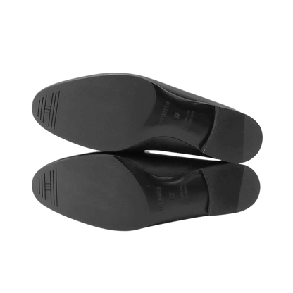 HERMES Mocassins Royale Size 37 Leather Black