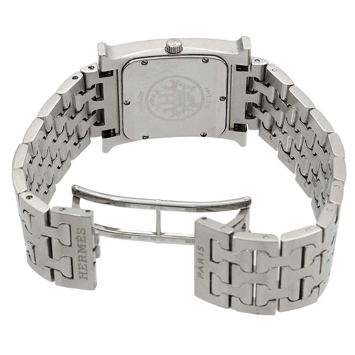 HERMES H Watch HH1.510 Quartz Silver Dial Mens Watch