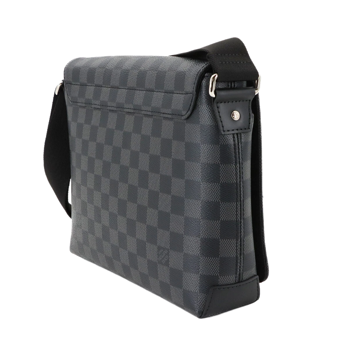 LOUIS VUITTON Damier Graphite District PM NV2 Shoulder Bag Black N40349
