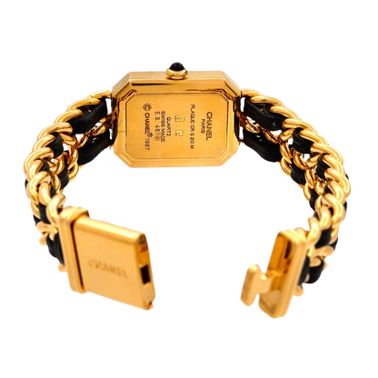 CHANEL Premiere Size L Vintage Quartz Black Dial Ladies Watch