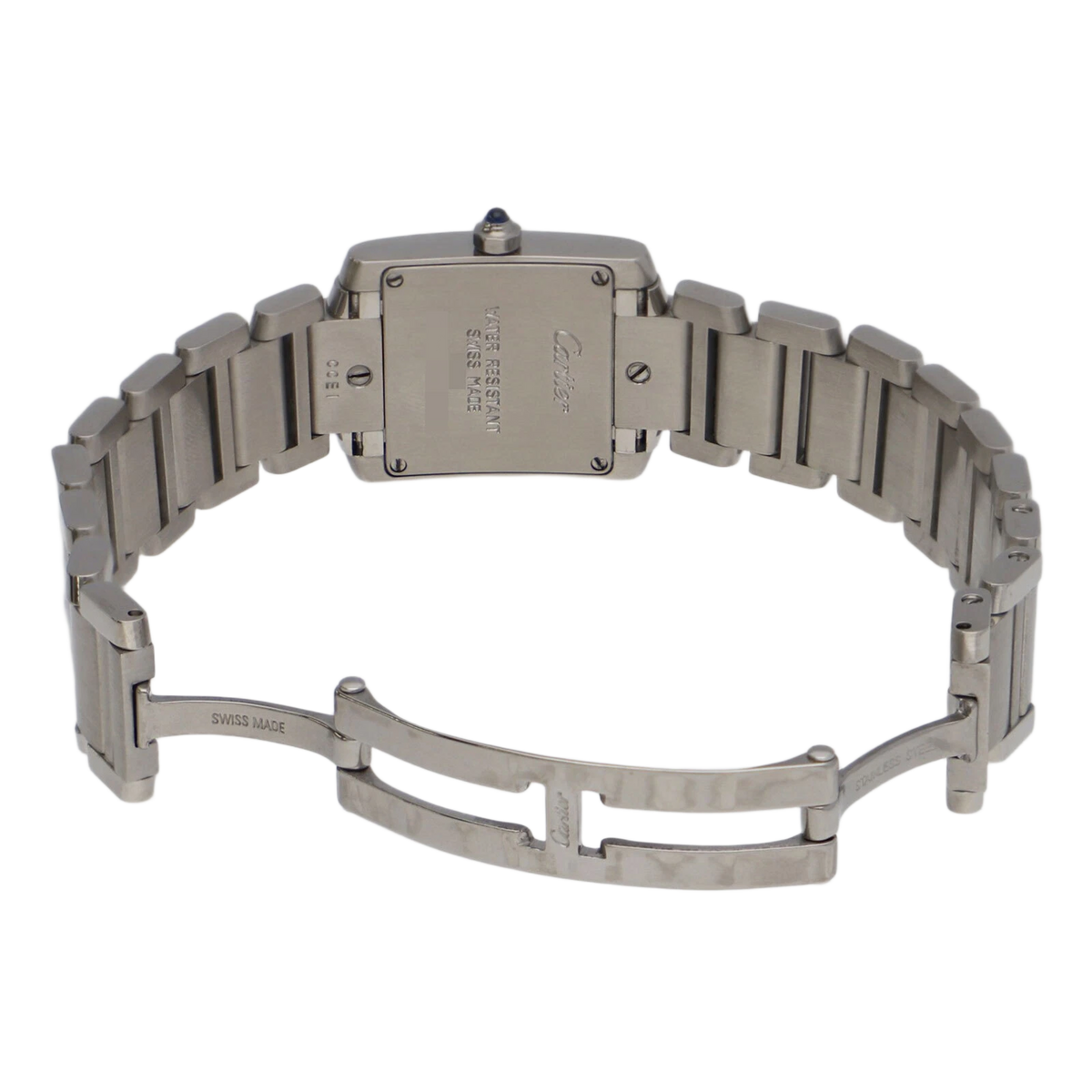 CARTIER Tank Francais Watch Stainless Steel Quartz Women's