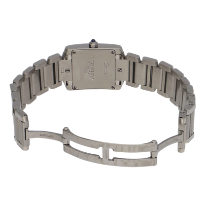 CARTIER Tank Francais Watch Stainless Steel Quartz Women's