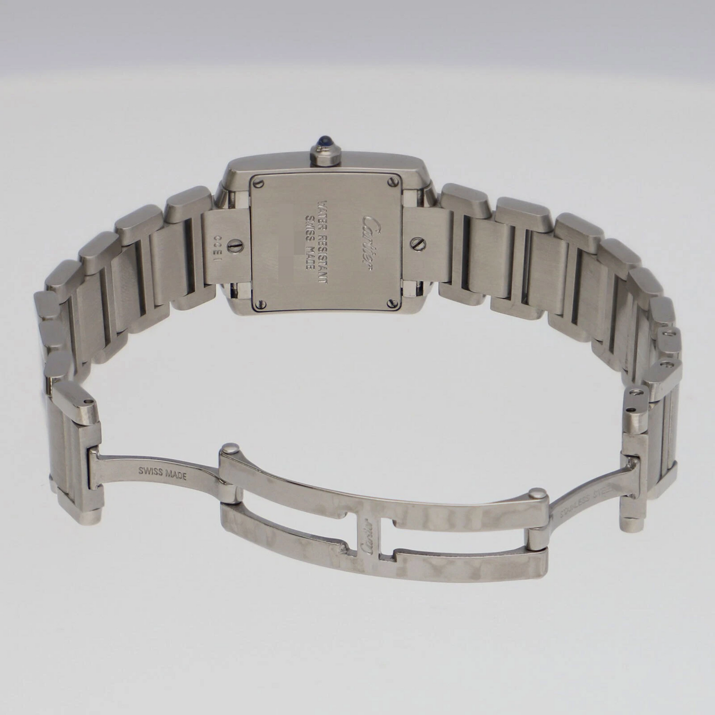 CARTIER Tank Francais Watch Stainless Steel Quartz Women's