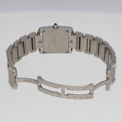 CARTIER Tank Francais Watch Stainless Steel Quartz Women's