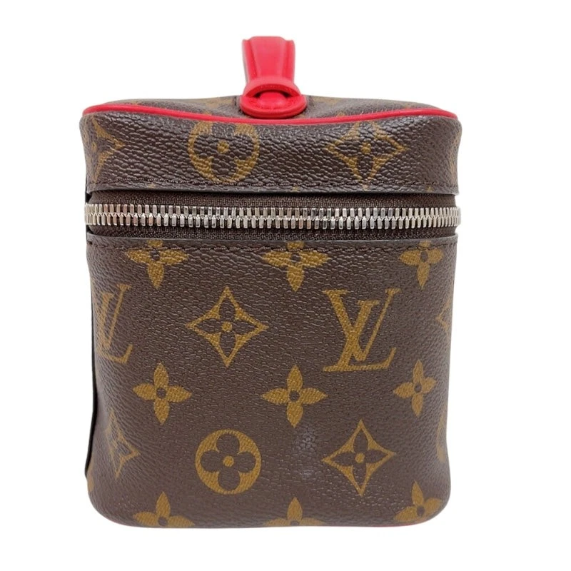 LOUIS VUITTON Nice Mini M46766 Brown Red Monogram Women's
