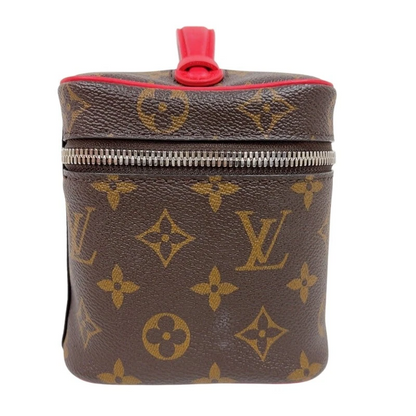 LOUIS VUITTON Nice Mini M46766 Brown Red Monogram Women's