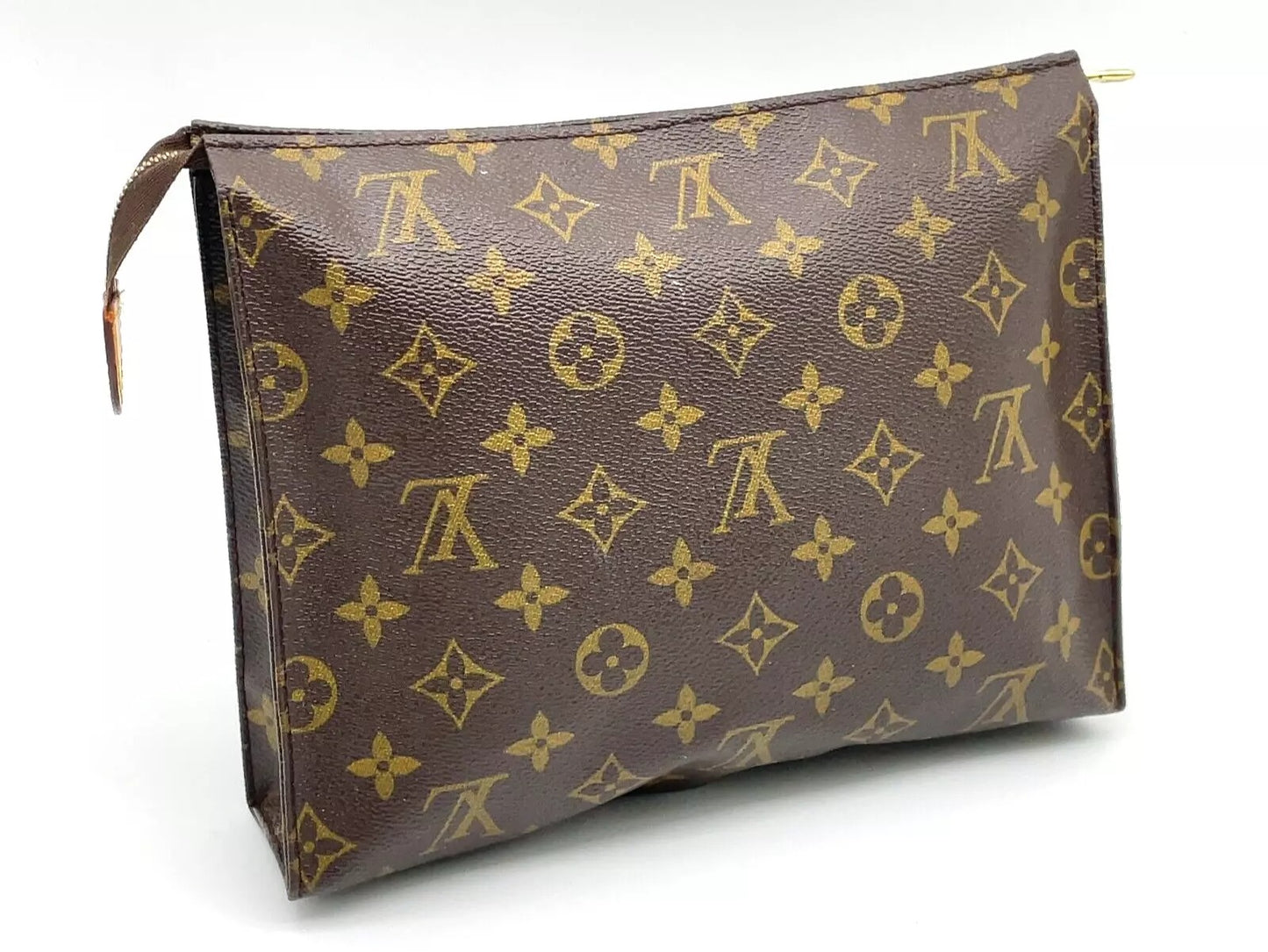 LOUIS VUITTON Monogram Poche Toilette 26 Clutch Bag W/Box