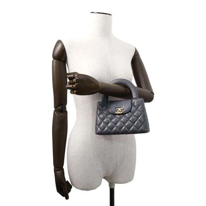 CHANEL Mini Shopping Bag Size Mini Calf Leather Gray
