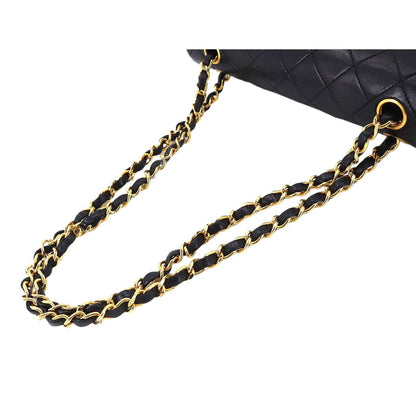 CHANEL Matelasse 23 Chain Shoulder Bag Leather Black Purse