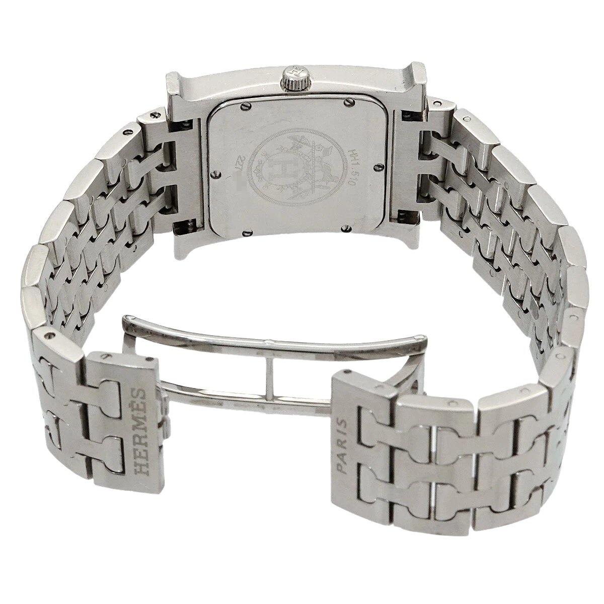 HERMES H Watch HH1.510 Quartz Silver Dial Mens Watch