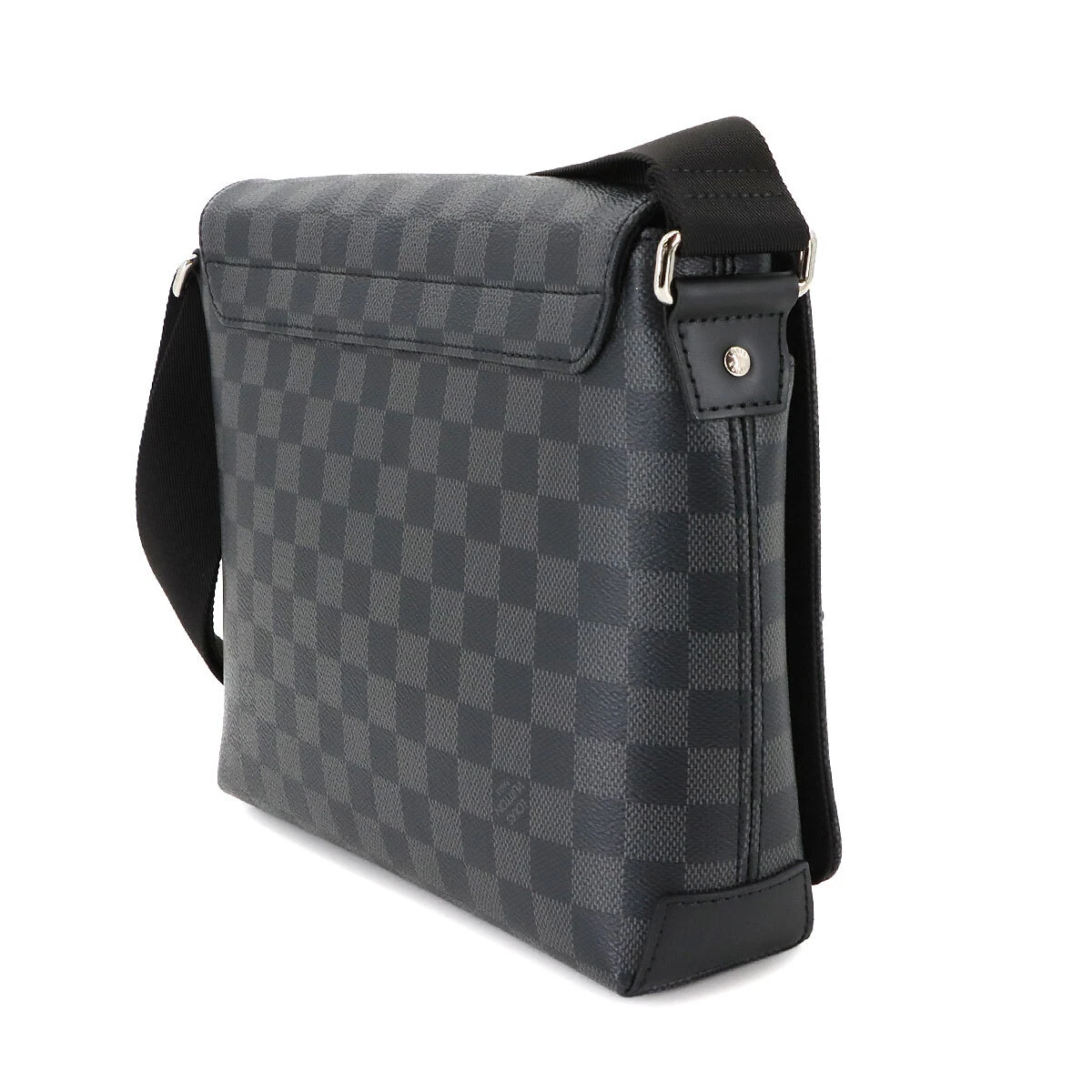 LOUIS VUITTON Damier Graphite District PM NV2 Shoulder Bag Black N40349