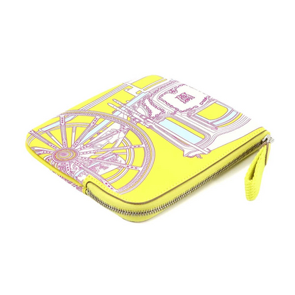 HERMES Carres Pocket Mini Pouch Swift Lime