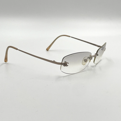 CHANEL Silver Sunglasses 57mm