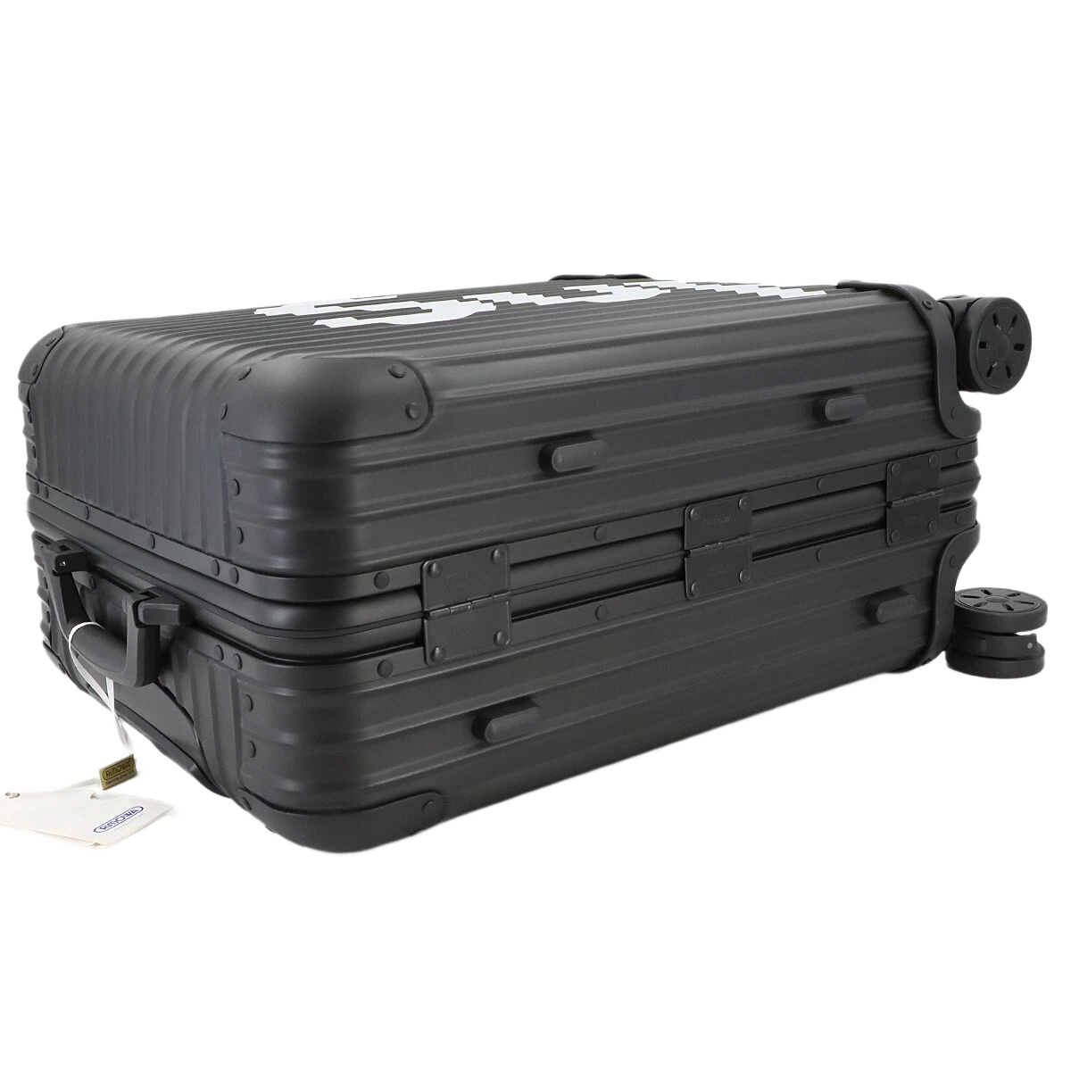 RIMOWA Supreme Topas Multi-wheel 45L Luggage Aluminum Alloy Black