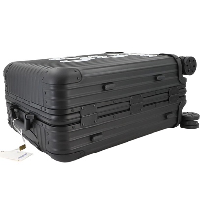 RIMOWA Supreme Topas Multi-wheel 45L Luggage Aluminum Alloy Black