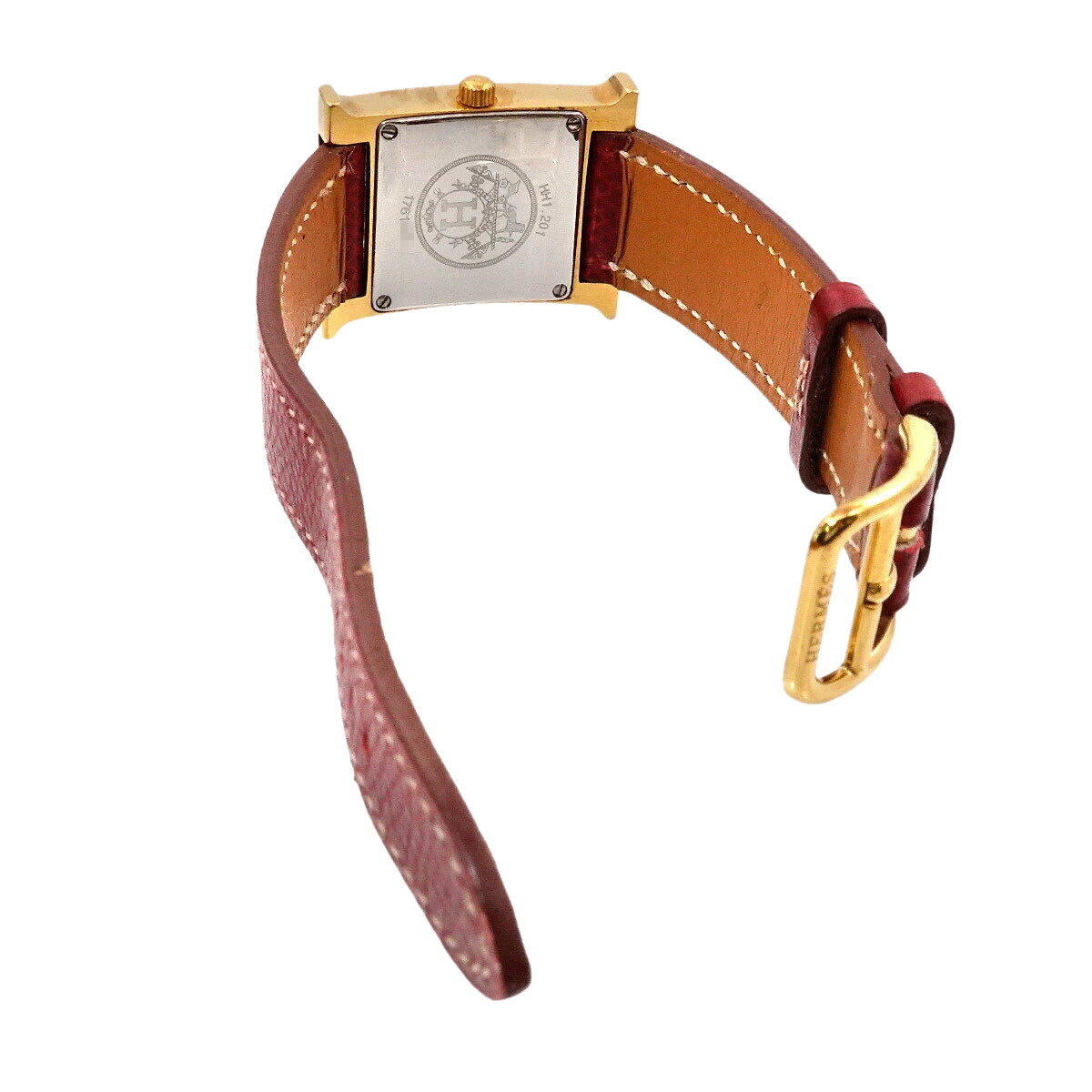 HERMES H Watch HH1 201 Quartz White Dial Ladies Watch
