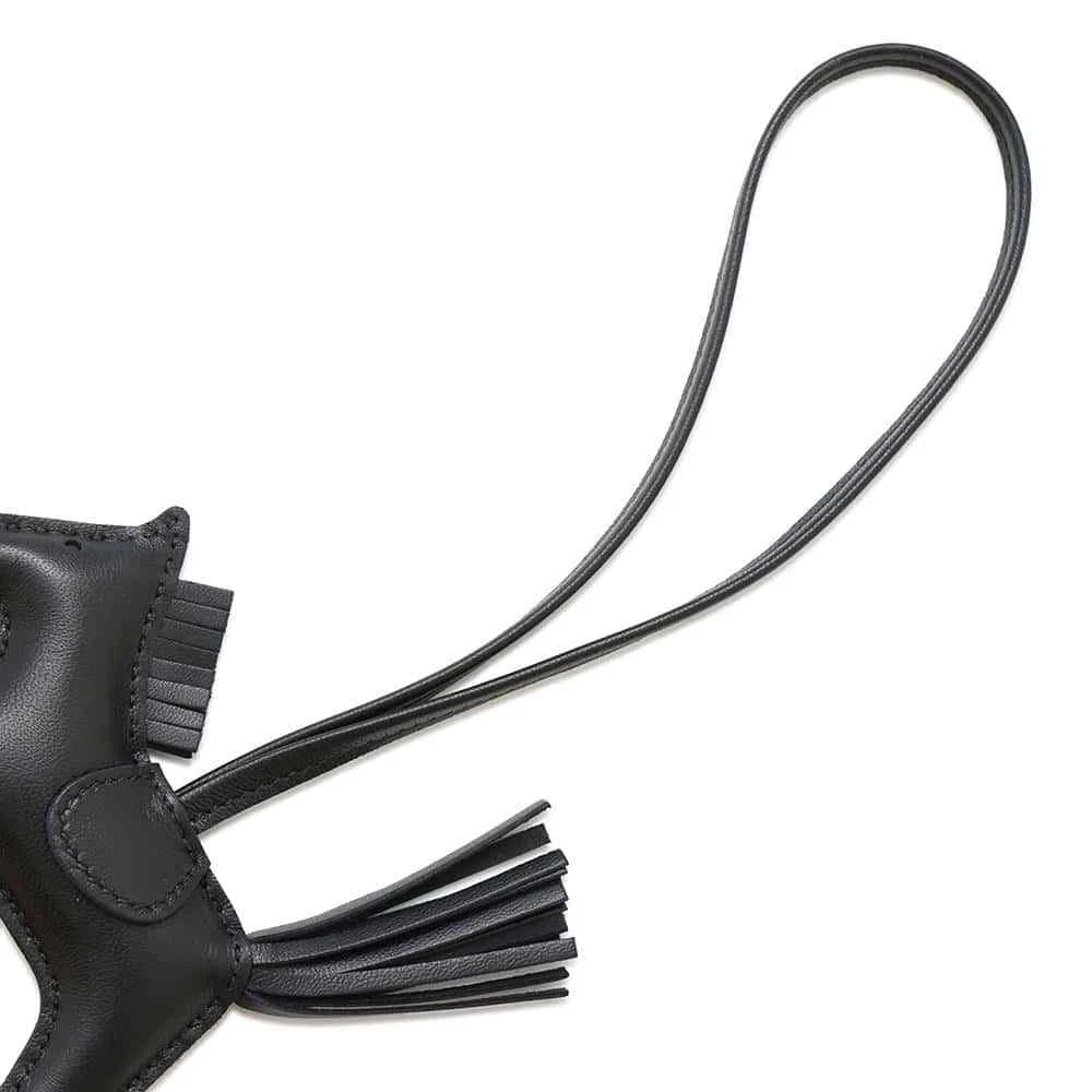 HERMES Rodeo Size PM Lambskin Black