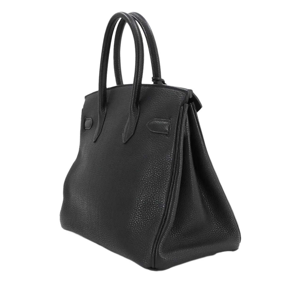 HERMES Birkin 30 Hand Bag Togo Leather Black Purse