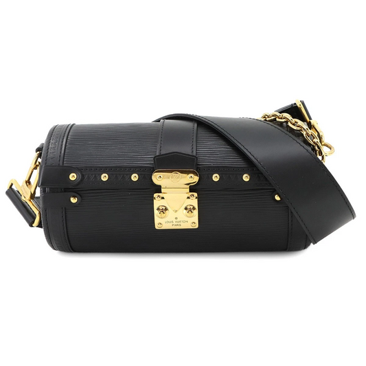 Louis Vuitton Epi Papillon Trunk Shoulder Bag in Noir