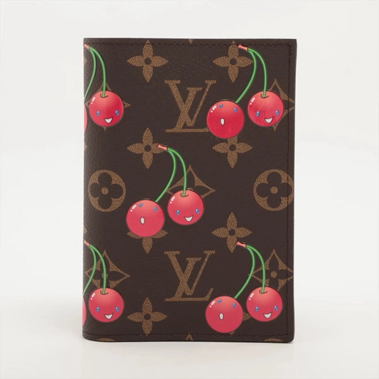 Louis Vuitton x Murakami Takashi Monogram Cherry Couverture Passport