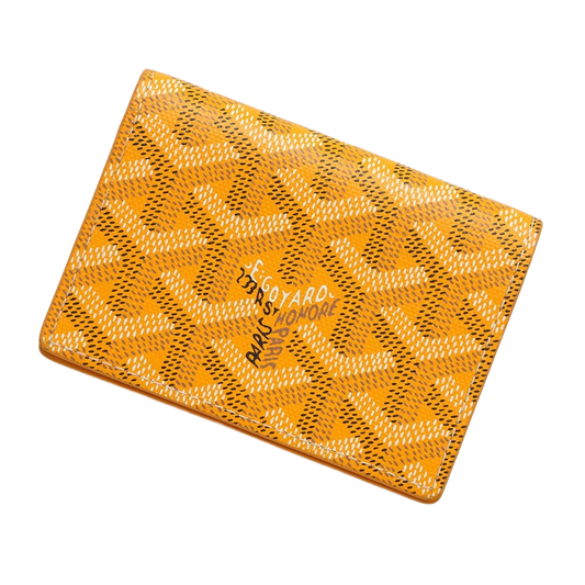 GOYARD Marzelb Card Case PVC Leather Yellow