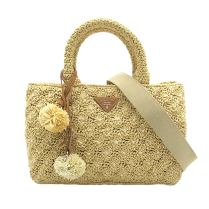 PRADA Canapa Tote Shoulder Crossbody Bag