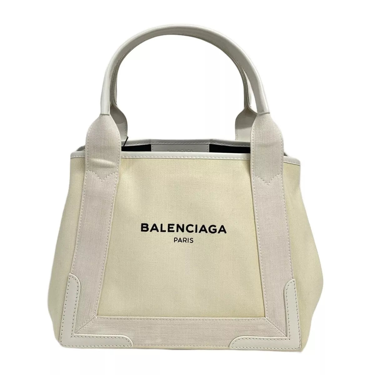 BALENCIAGA Navy Cabas S Tote Bag