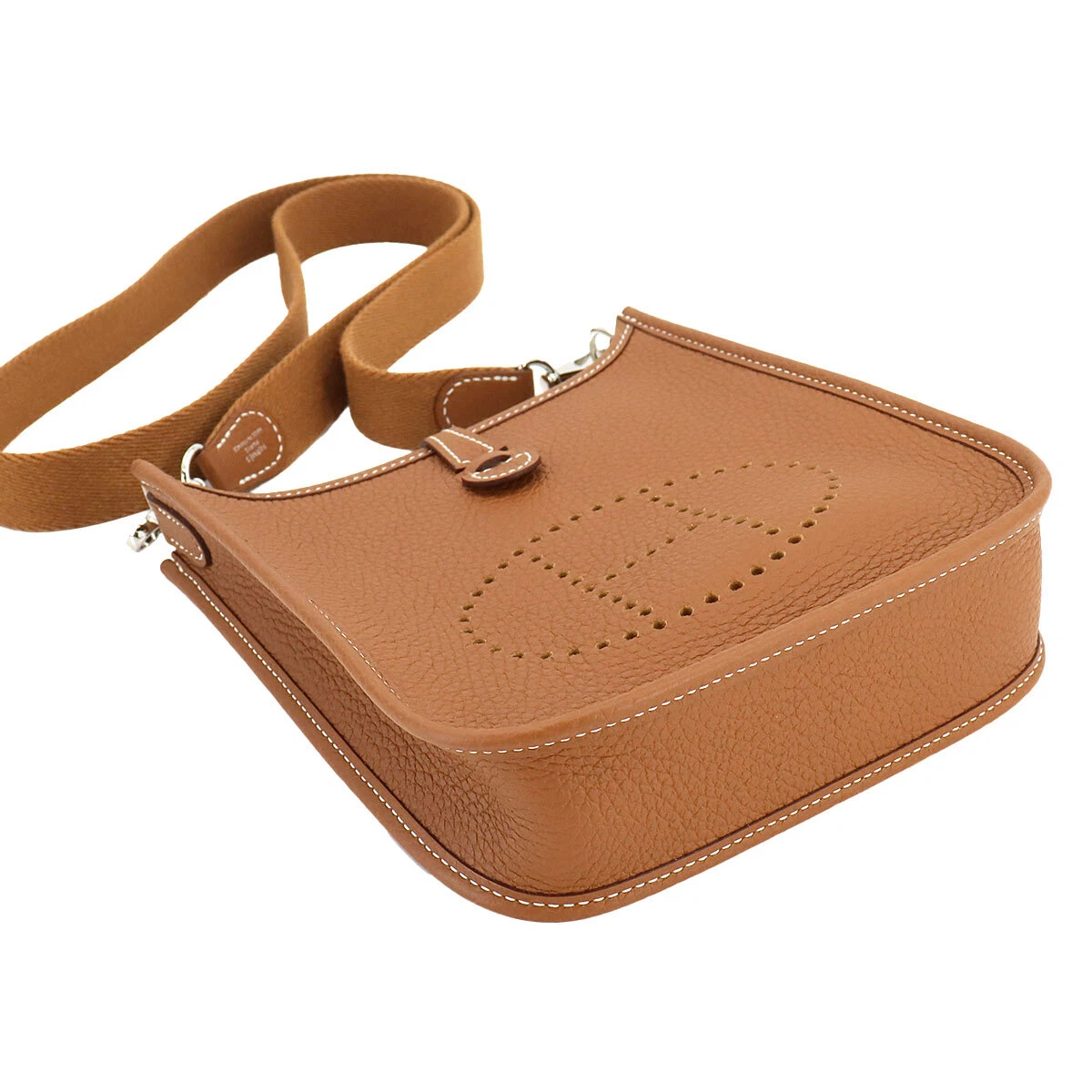 HERMES Everlyne Amazone TPM Shoulder Bag Taurillon Clemence Gold