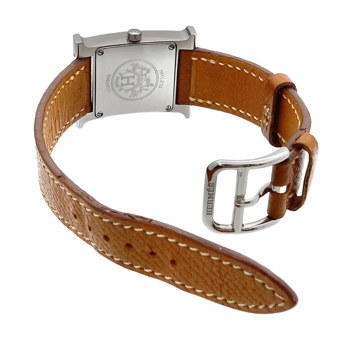 HERMES H Watch HH1.210 Quartz Silver Dial Ladies Watch