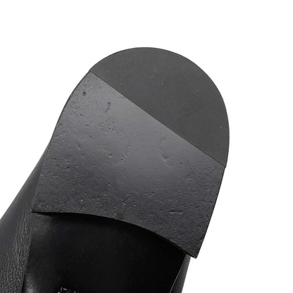 HERMES Mocassins Royale Size 37 Leather Black