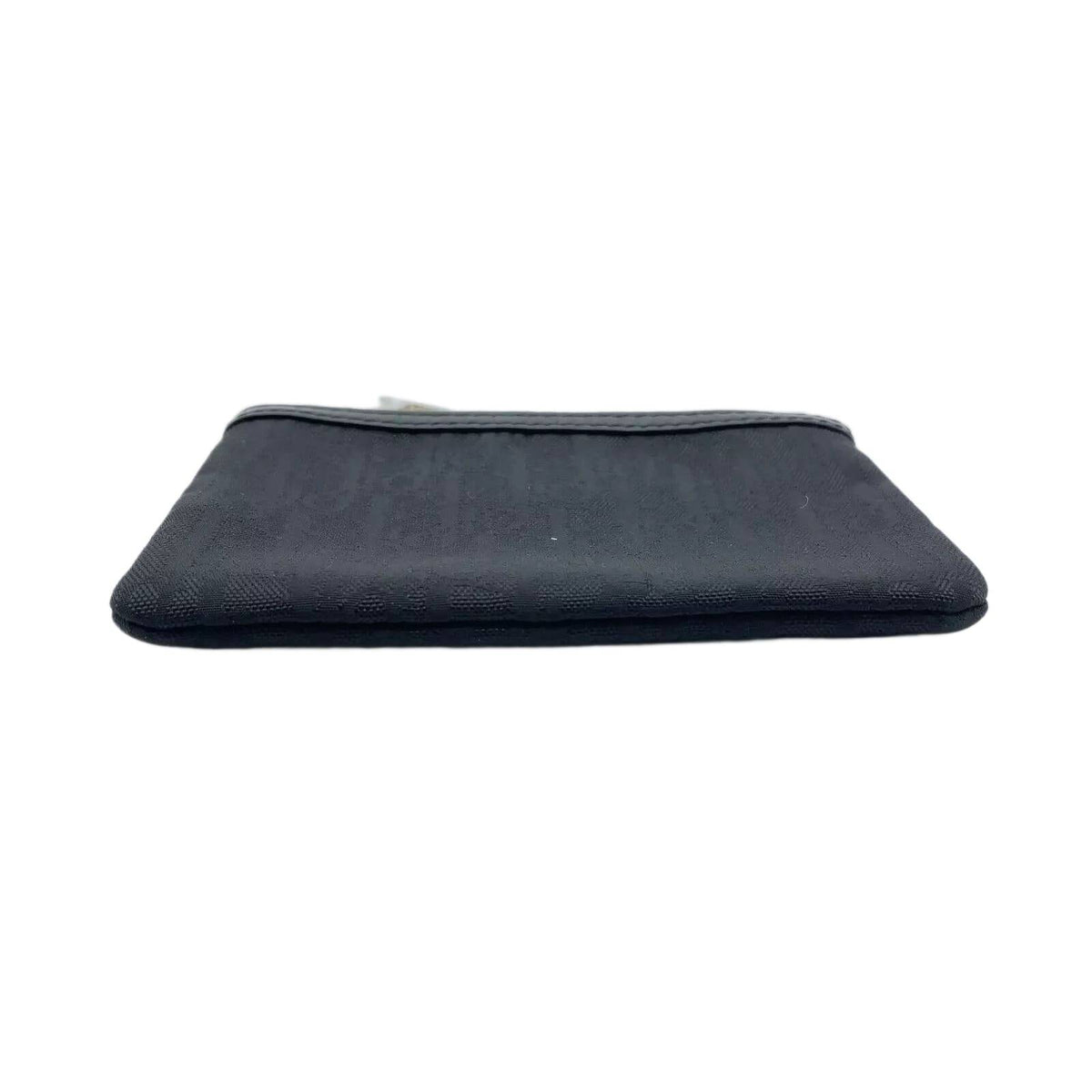 Christian Dior Trotter Nylon Black Logo Charm Coin Case